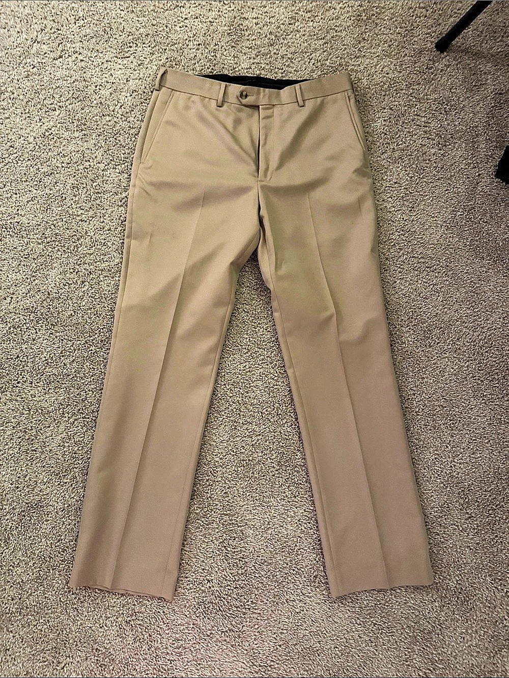 Roundtree and Yorke Men's Dress Pants 33x32 in Brown Like New